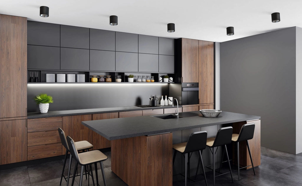Spot LED da soffitto Nowodvorski Point Tone nero/argento
