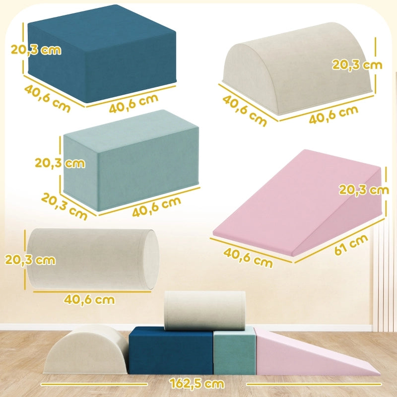 Gioco di arrampicata per bambini piccoli con copertura rimovibile, set da gioco per interni per gattonare e scivolare