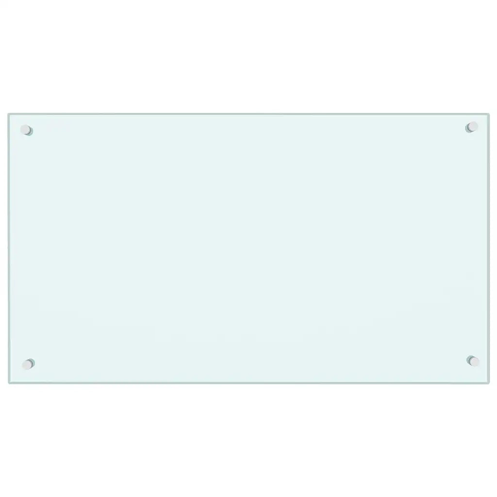 Schienale da cucina 2 pz Bianco 90 x 50 cm vetro temperato CFW7289293