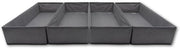 Organizzatore di abbigliamento per armadio, compatibile con Ikea Pax 100 cm, set di 4 pezzi