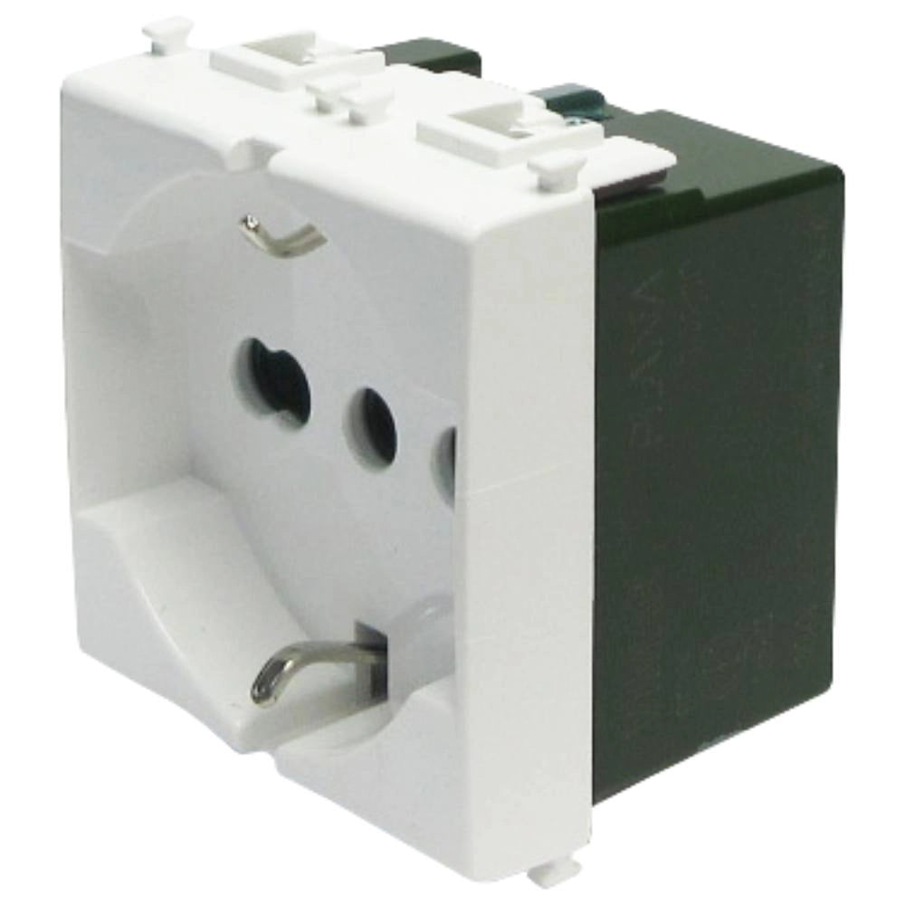 Presa universale vimar 14210 sicury 2p+t 16a 250v~ bianca