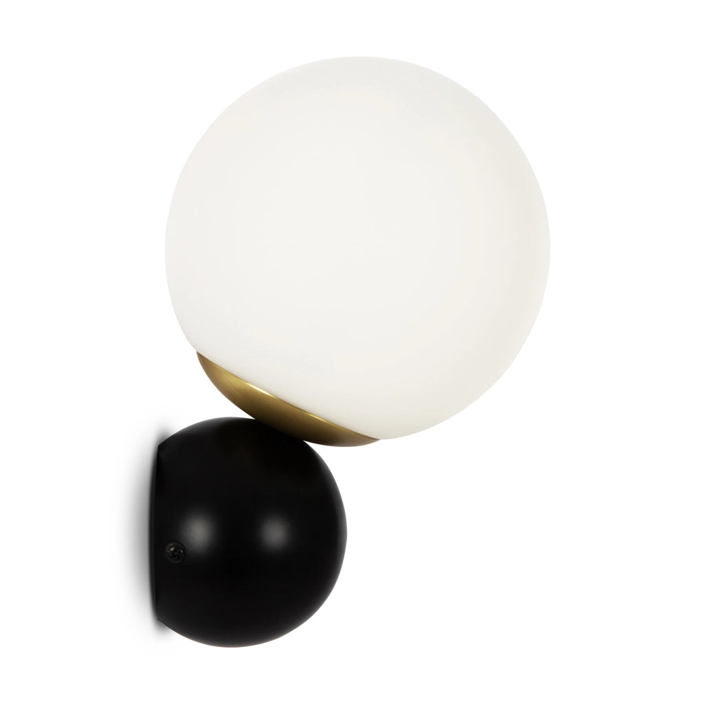 Maytoni applique contemporanea Nostalgia 1 luce E14 oro opaco metallo diffusore vetro