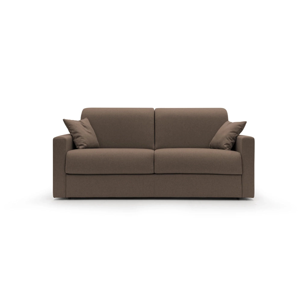 Chris Divano letto matrimoniale tessuto impermeabile 166 cm marrone