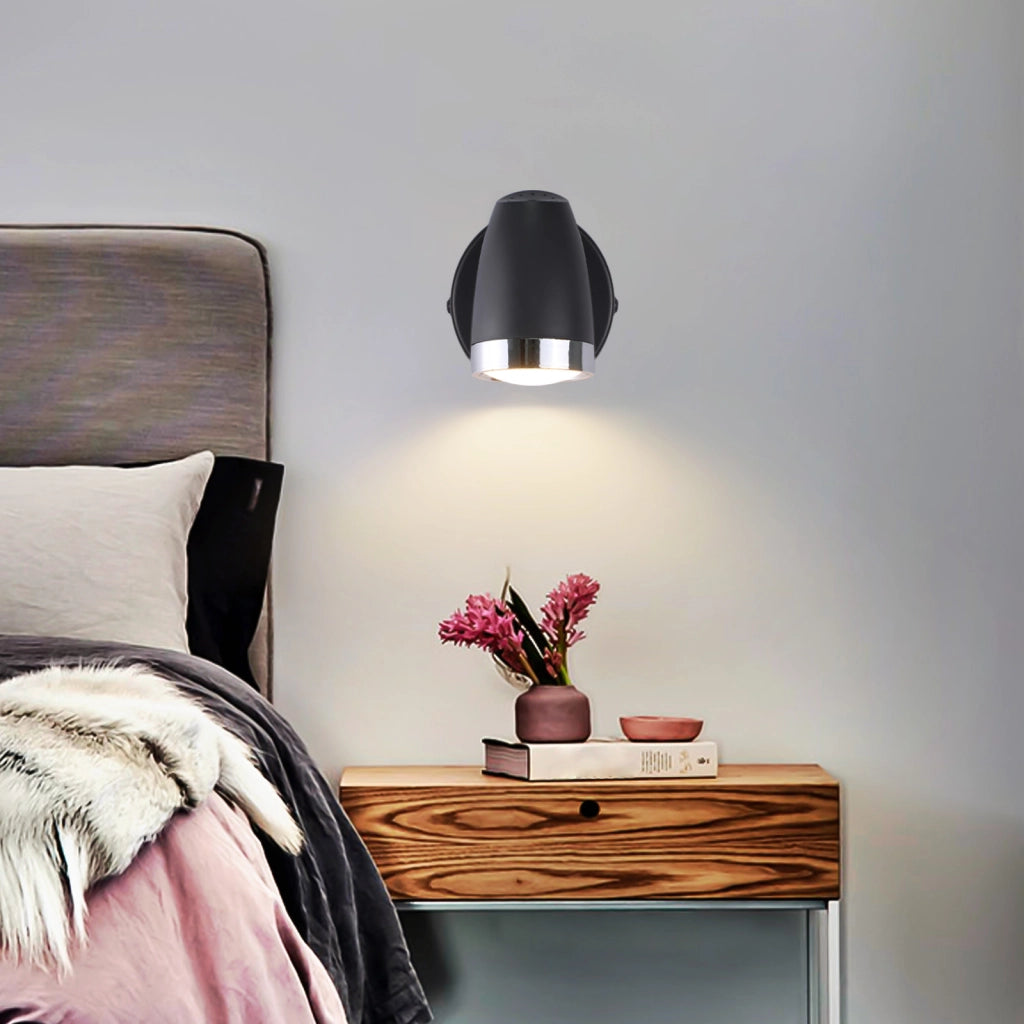 ZMH Faretto da soffitto 1 fiamma 4W orientabile a 350° Lampada da soffitto Soggiorno