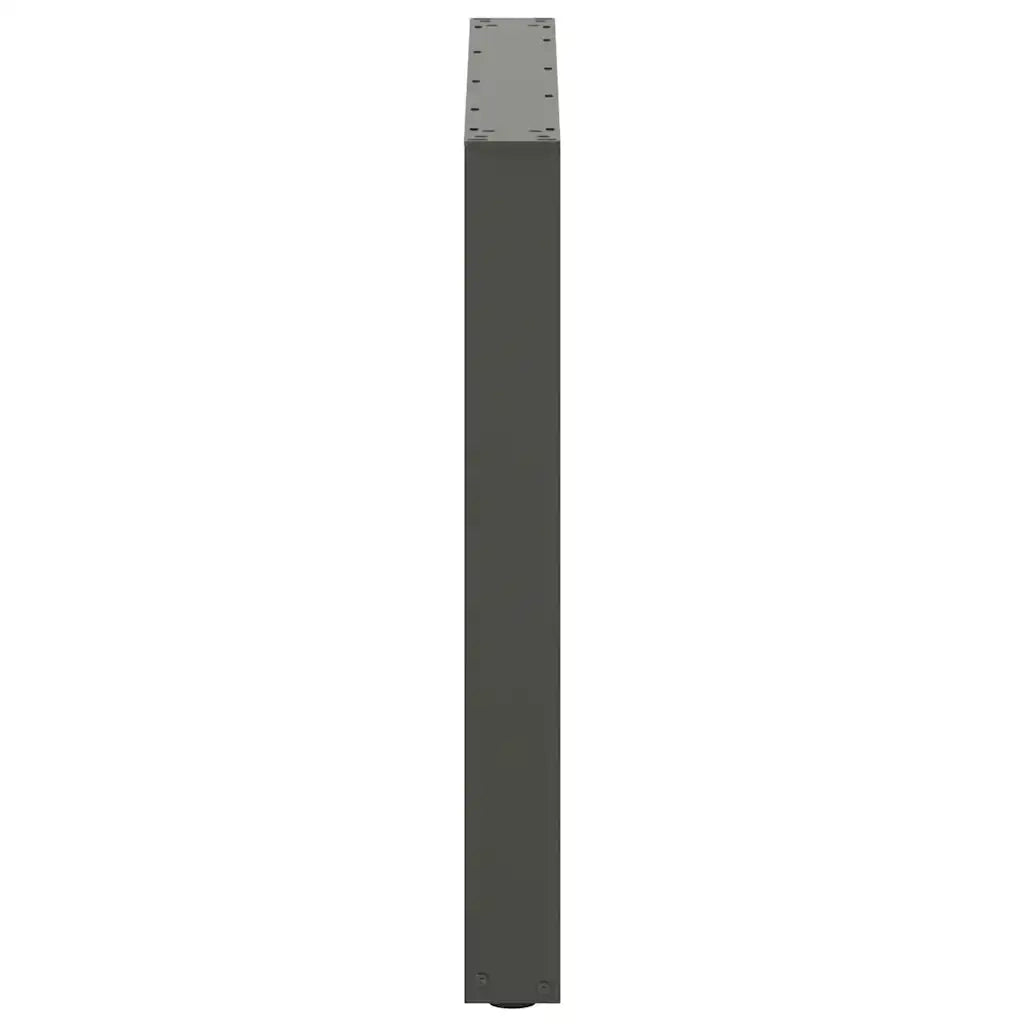 Gambe per tavolo da pranzo a forma di U 2 pz Antracite 80x(72-73) cm Acciaio