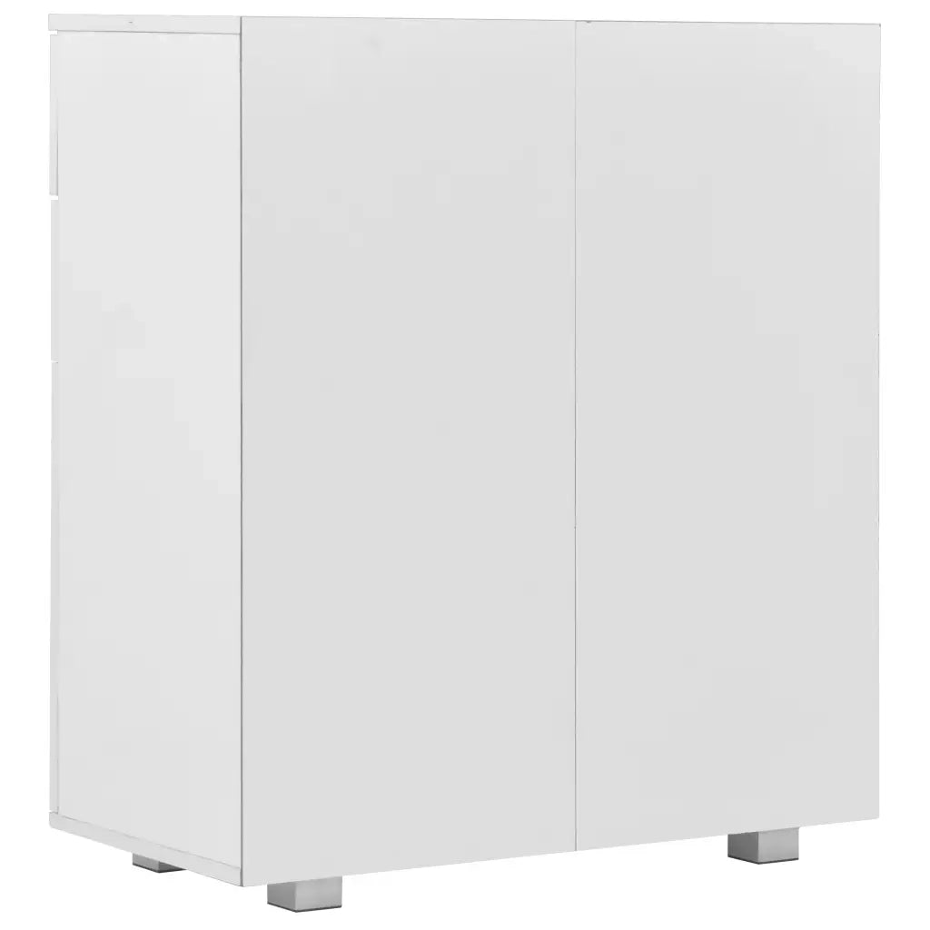 Credenza con Finitura Lucida Bianca 71x35x80 cm in Truciolato 283715