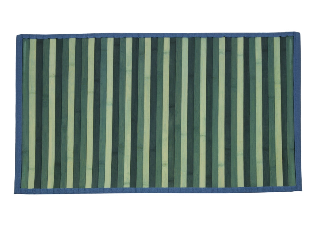 Tappeto Bamboo Degradè In Varie Colorazioni - 50x290 cm - Azzurro