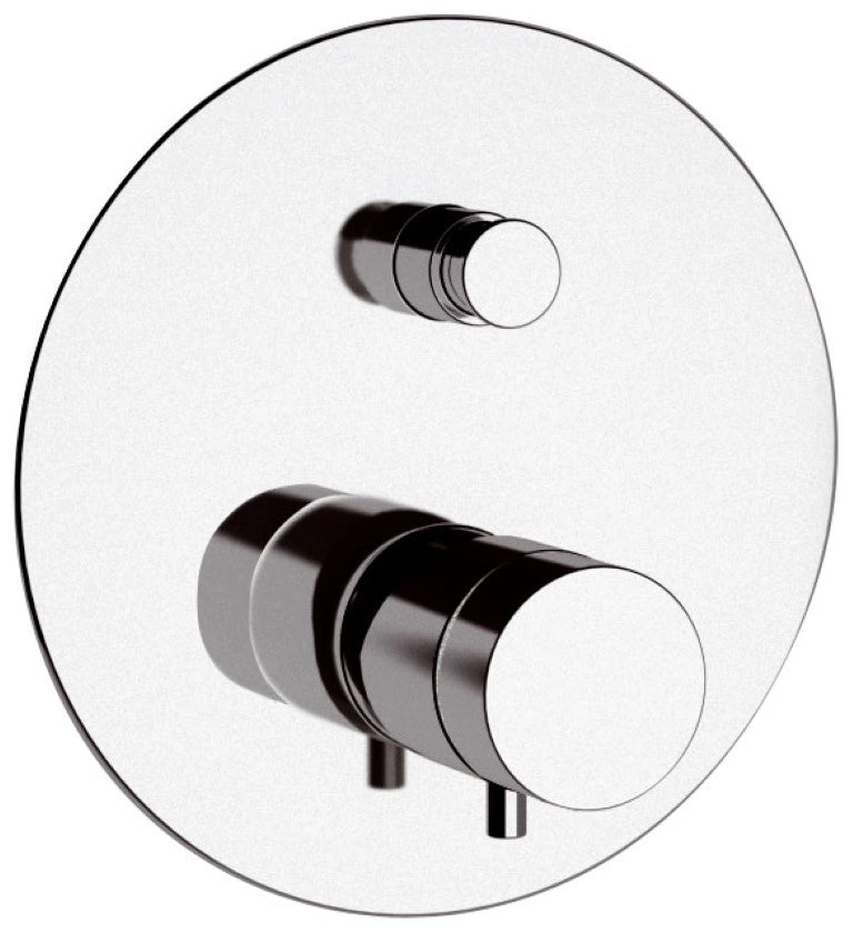Rubinetto termostatico da incasso con deviatore per vasca-doccia - serie minimal thermo