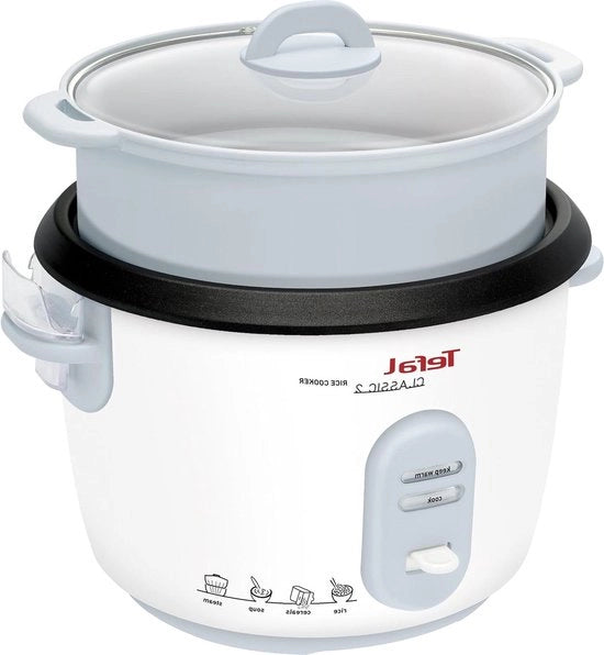 Cottura automatica per riso - capacità 10 tazze (18 l) - regolazioni manuali - riso perfettamente cotto - contenitore a vapore incluso - 700 W