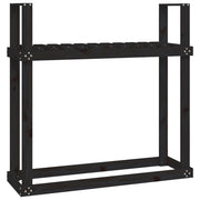Portalegna portalegna organizer portaoggetti 110 x 35 x 108,5 cm legno di pino pino nero 02_0045121
