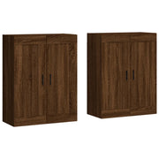 Armadietti a Parete 2 pz Rovere Marrone in Legno Multistrato CFW3094256