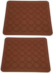 Matte da forno in silicone antiscivolo - 2 pezzi - 28x25cm - Materiale sicuro per alimenti