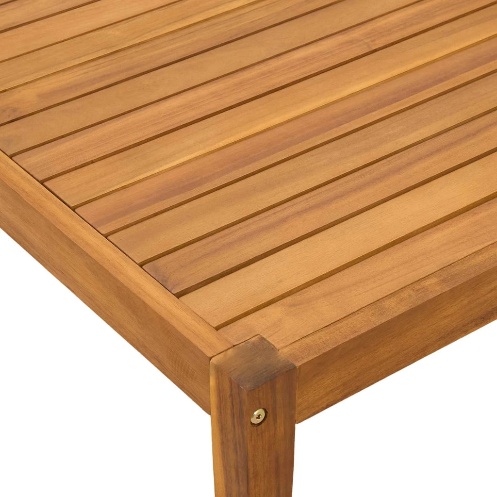 Tavolino da Giardino-Tavolo da Esterno Legno di Acacia Massello Naturale 406791