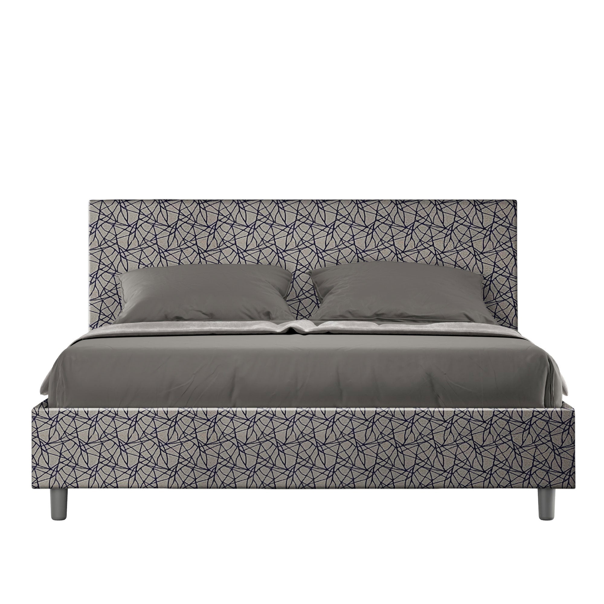 Letto Matrimoniale 160x210 cm Senza Rete Adele Era 09 Blu