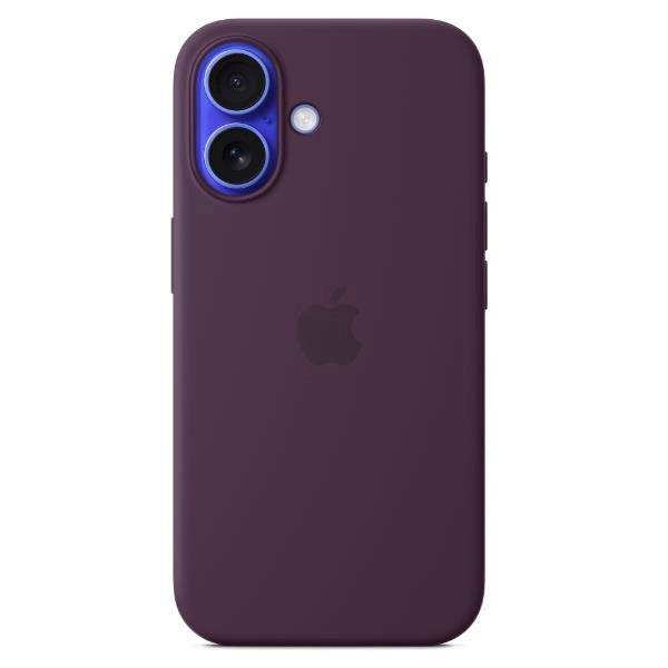 Iphone 16 silicone case with magsafe - plum - MYY43ZM/A