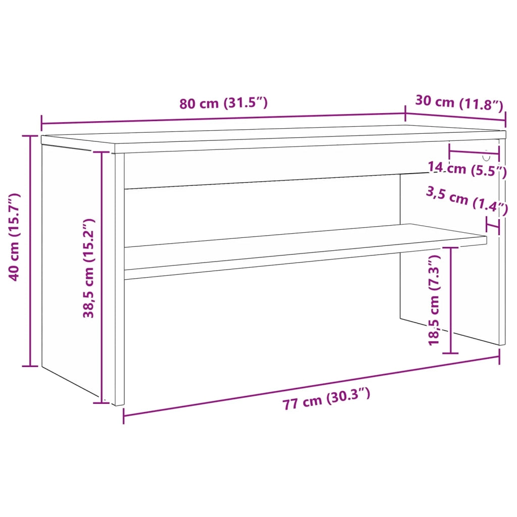 Mobile TV rettangolare moderno con contenitore multimediale 80 x 30 x 40 cm legno ingegnerizzato grigio cemento 02_0058372