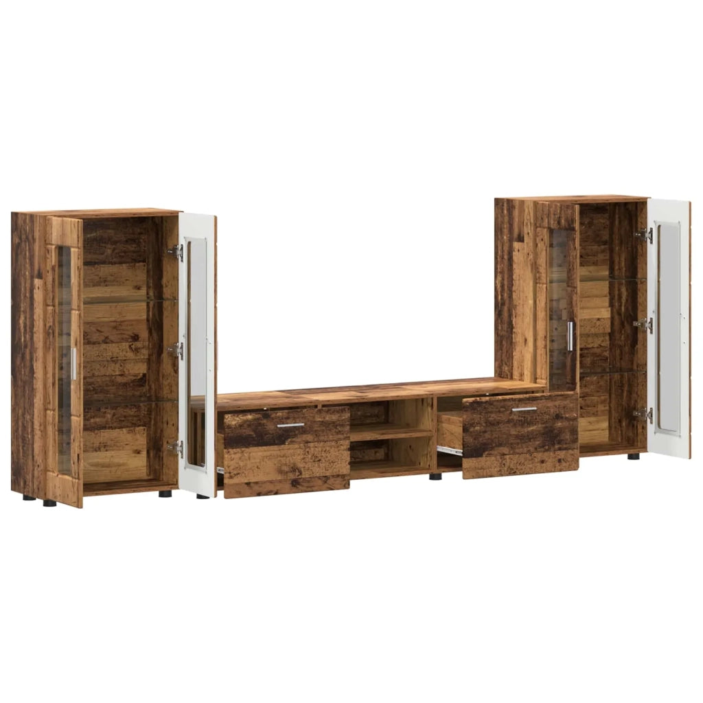 Set mobile TV FLORIN 3 pcs Legno vecchio Legno multistrato