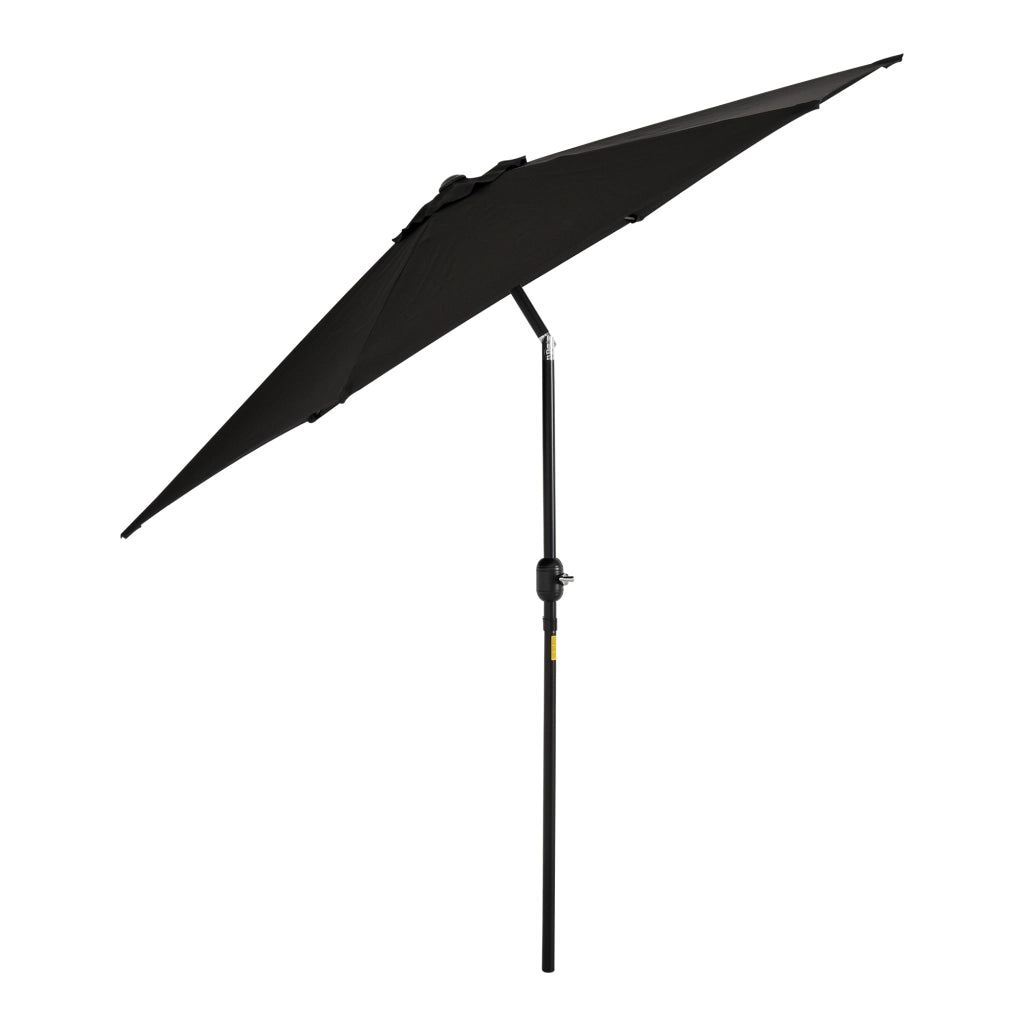 Parasole da giardino inclinabile con manovella ¨C zephmum ¨C alluminio nero ?260x235 cm