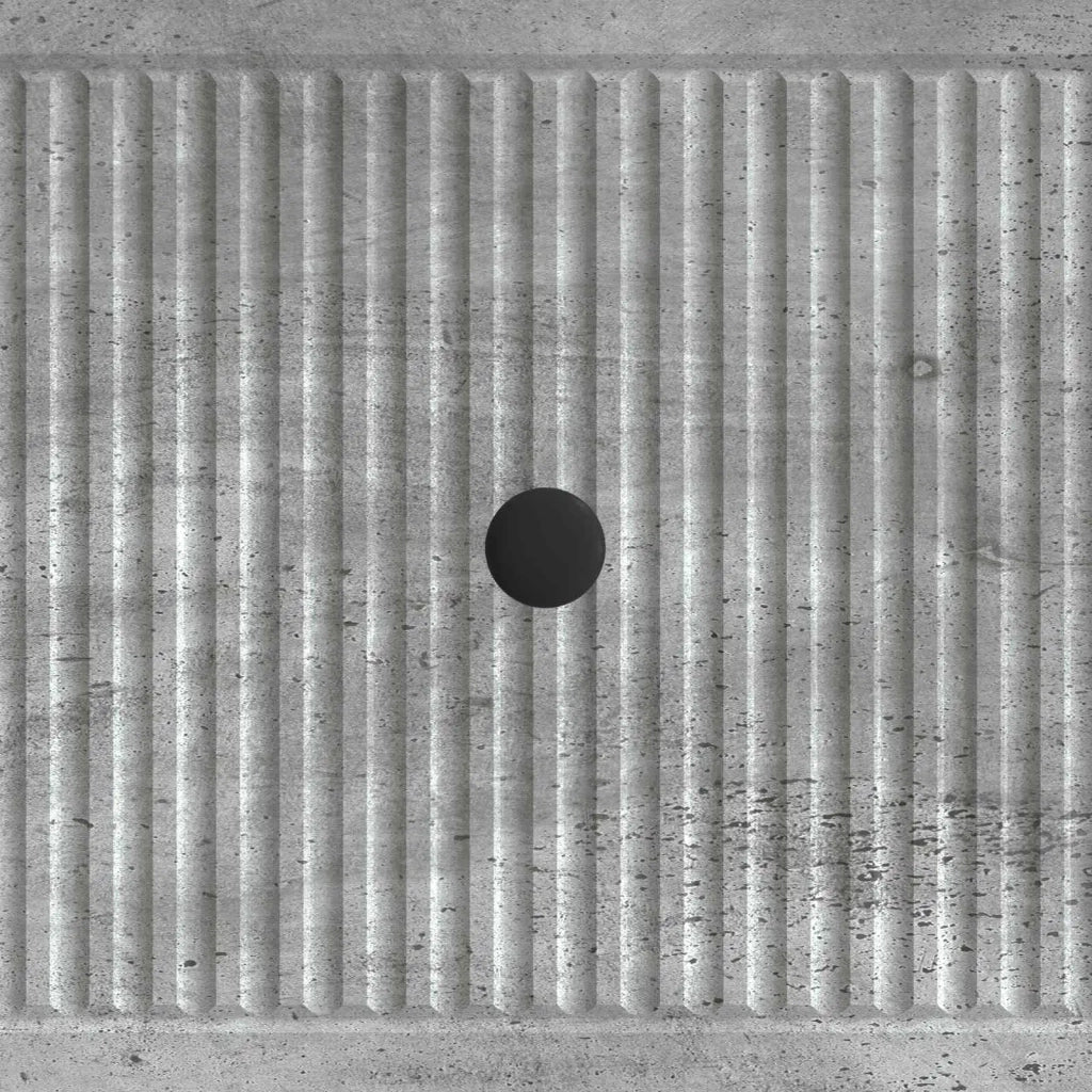 Tavolino da salotto con cassetto Grigio Cemento 49 x 50 x 40 cm