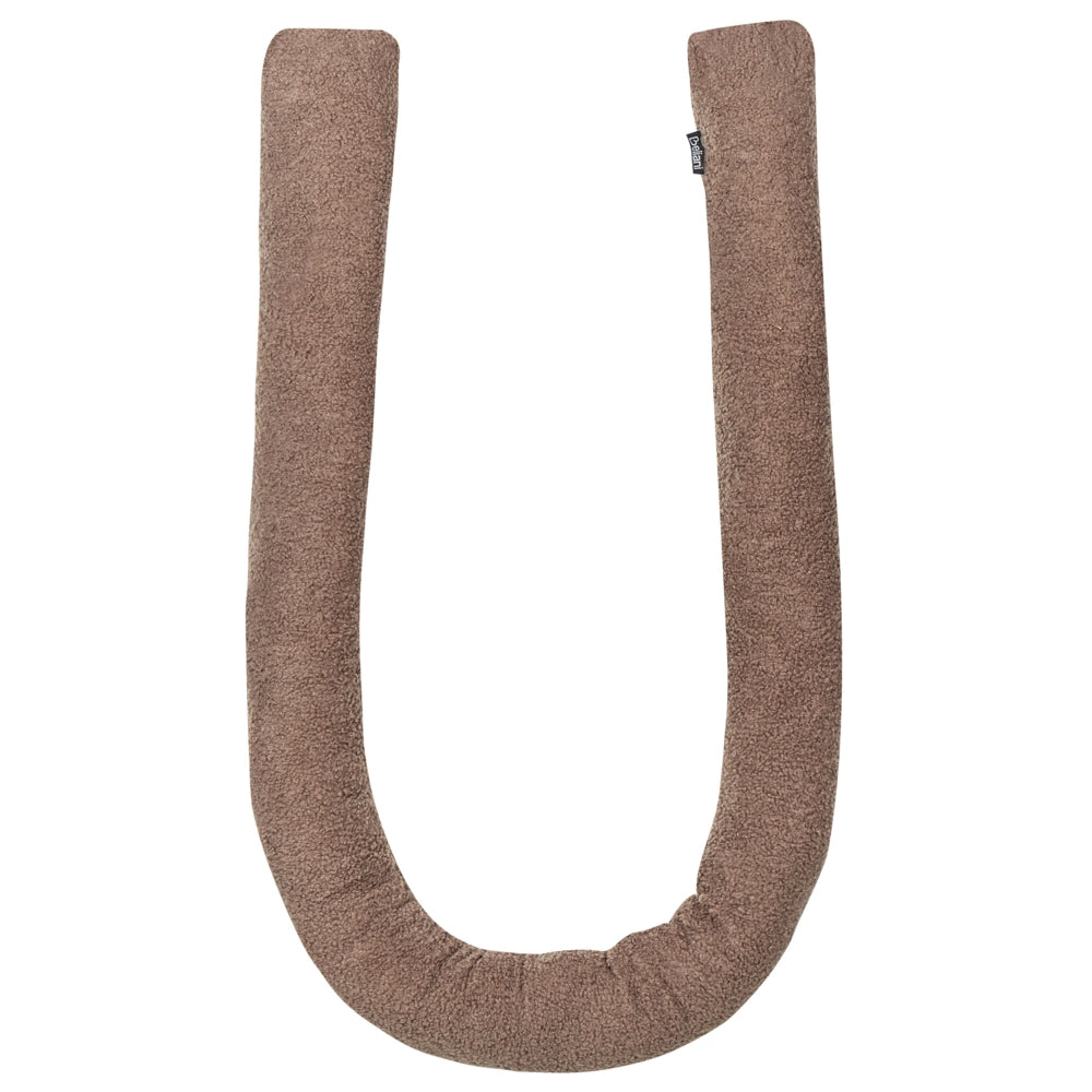 Set di 2 cuscini moderni in tessuto peluche marrone 172 x 14 cm accessori decorazioni divano