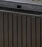 Baule da Giardino Springwood, 305L, Effetto Legno, Marrone, 123x53,5x57H cm
