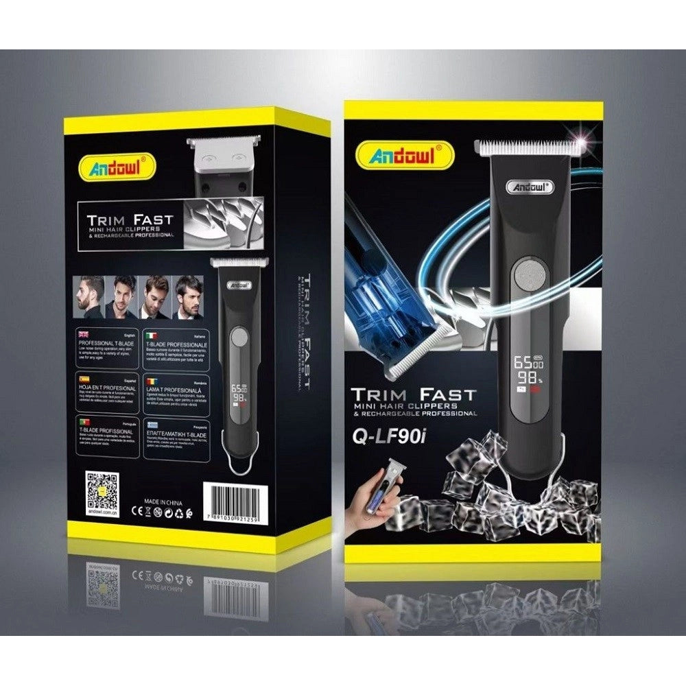 Trade Shop - Rasoio Rifinitore A Taglio Rapido Professionale Da Uomo Ricaricabile Usb Q-lf90i -