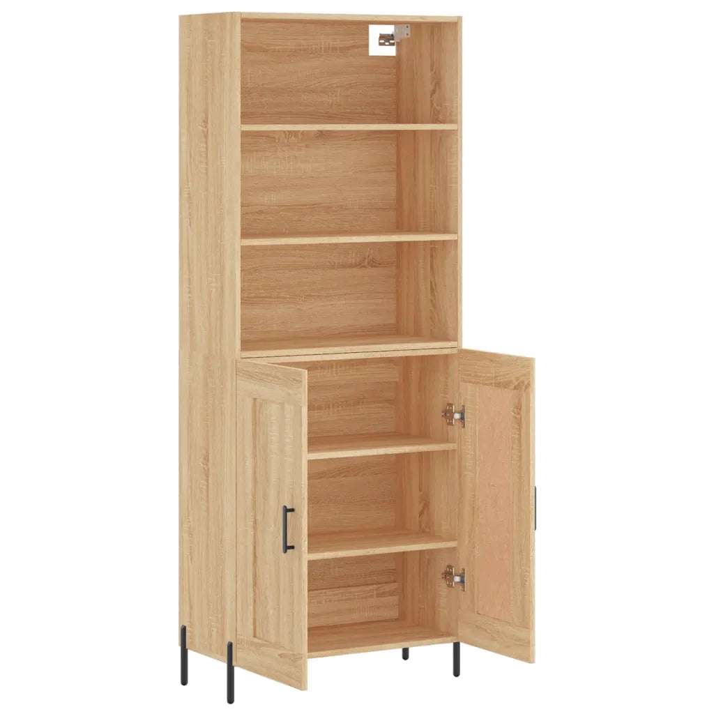 Credenza Rovere Sonoma 69,5x34x180 cm in Legno Multistrato 3189968