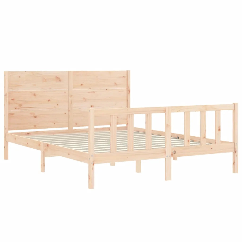Giroletto senza Materasso 160x200 cm in Legno Massello di Pino 3192761