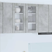 Armadio pensile con porta Grigio cemento 40 x 31 x 80 cm 884304