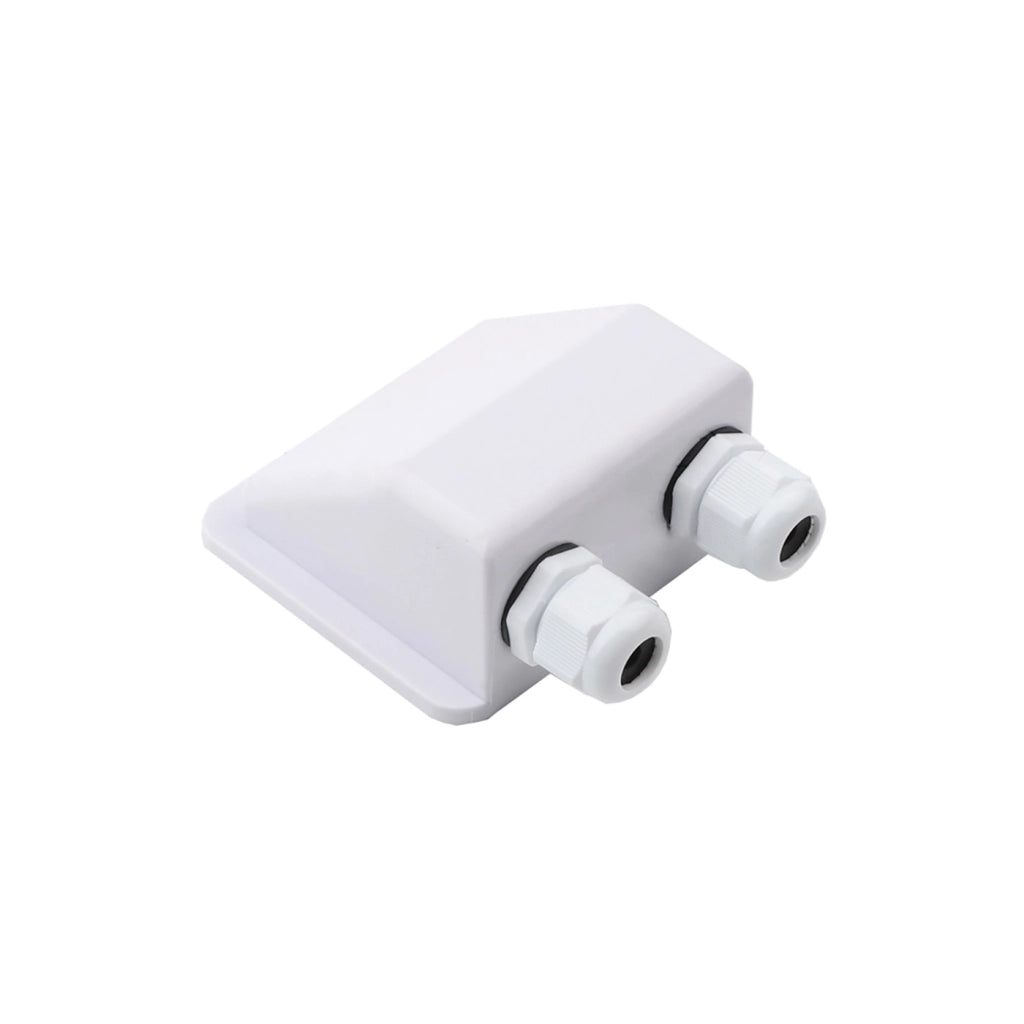 Alcapower Alloggiamento bianco per ingresso cavo stagno IP68, base 88x100mm, altezza 50mm, con passacavo M20 per cavi da 6mm a 12mm di diametro