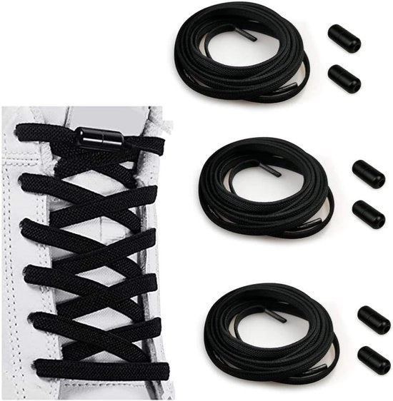 Cinture per Scarpe Elastiche con Ganci Metallici - Cinture di Ricambio per Bambini e Adulti - Senza Nodi di Cravatta