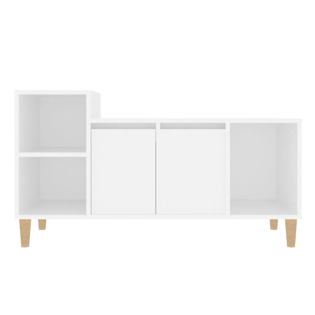 Mobile Porta TV Bianco 100x35x55 cm in Legno Multistrato 821172