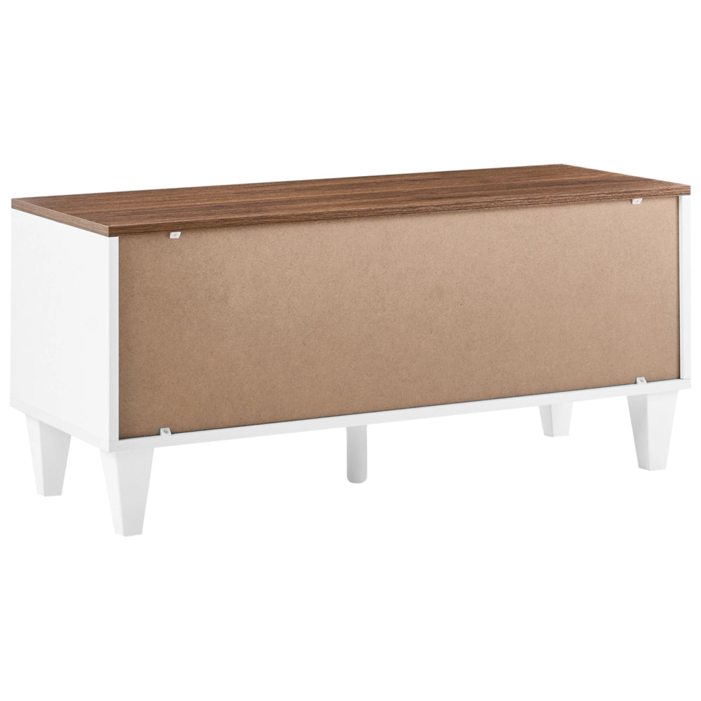 Scarpiera in MDF bianco 1 scomparto stile tradizionale ingresso