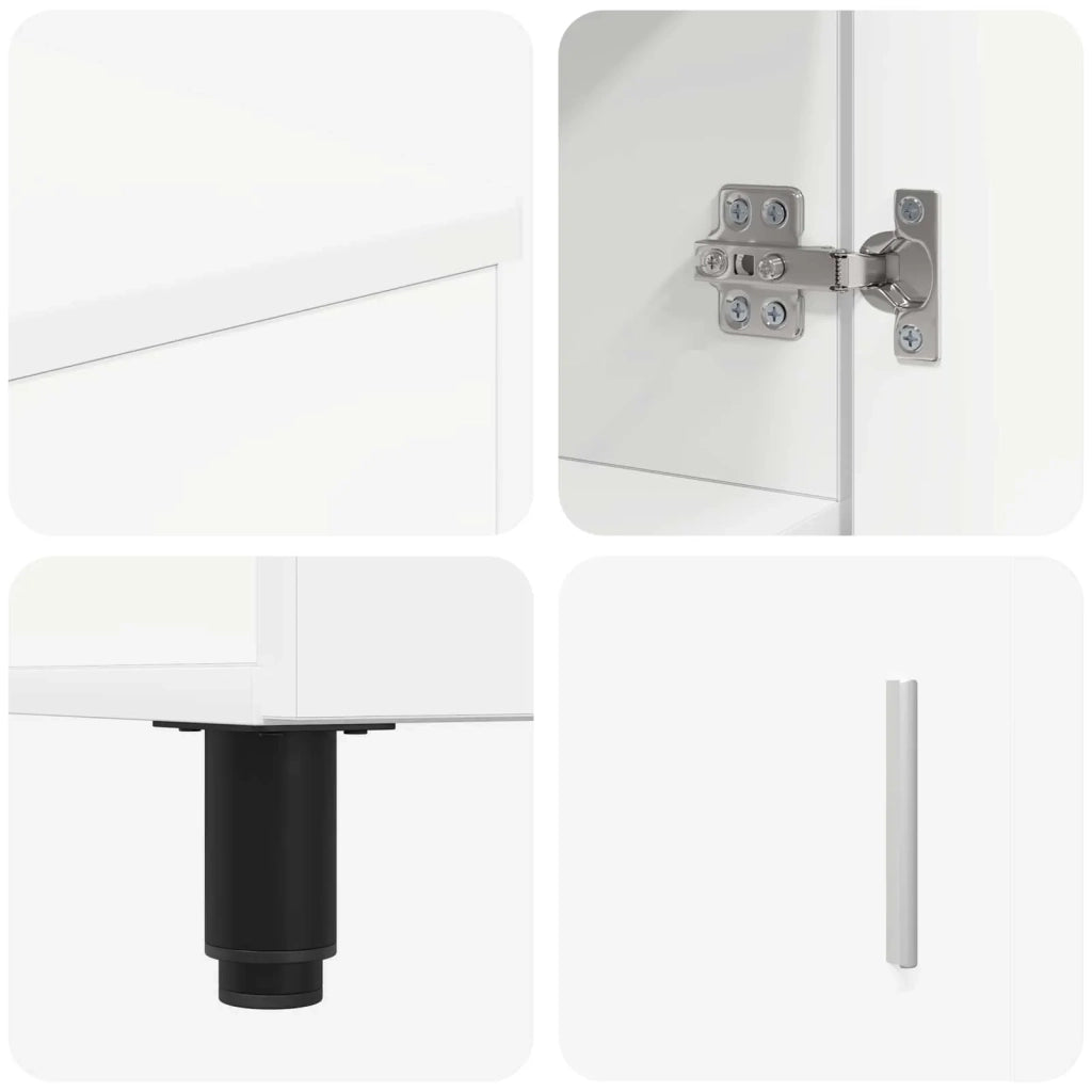 Mobiletto da bagno Bianco 60 x 35 x 60 cm Legno ingegnerizzato 889395