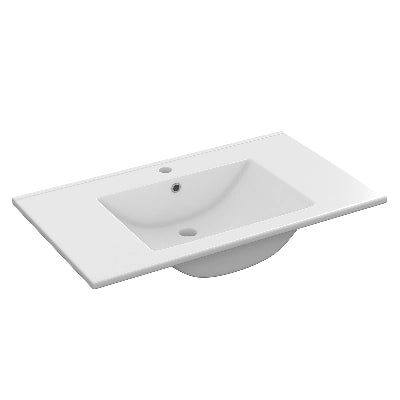 Lavabo consolle ceramica 60x45 bianco