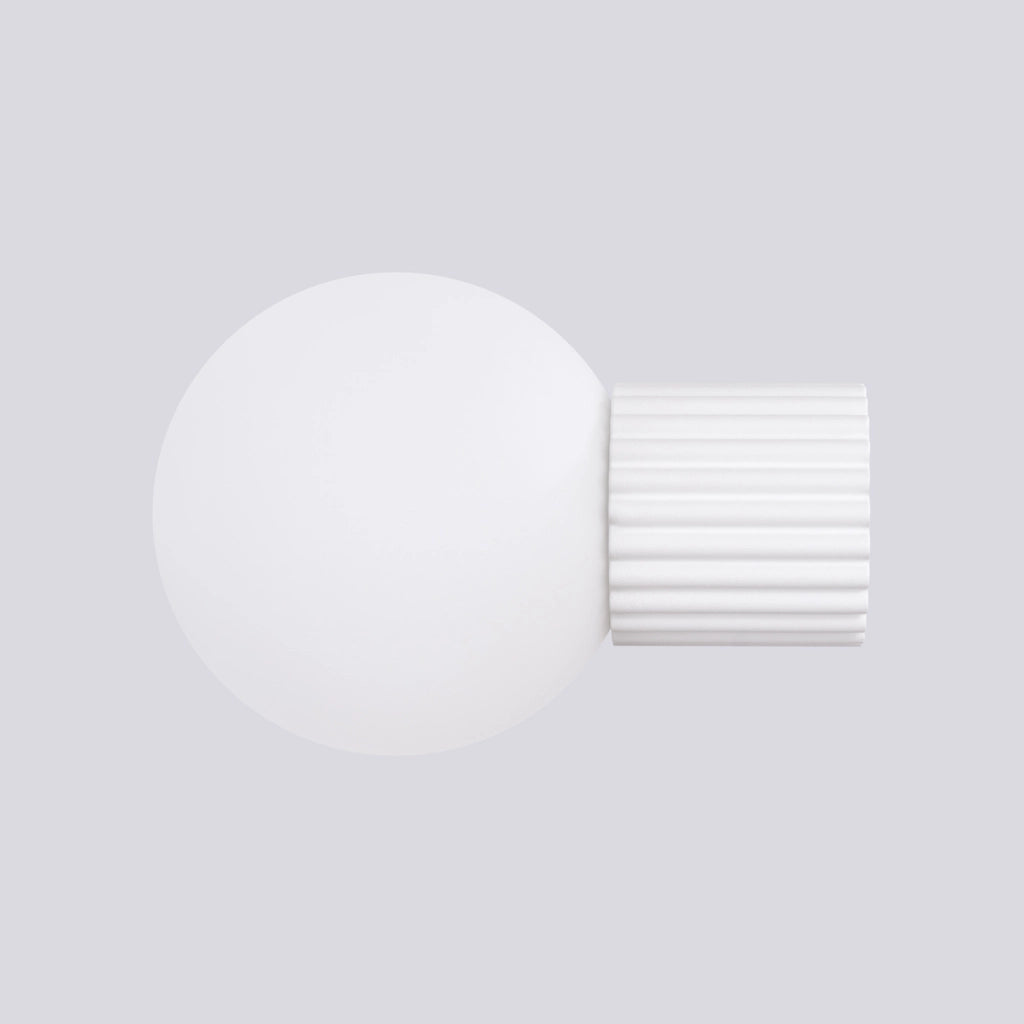 Applique Pure Lume SFERA bianca sfera vetro G9 IP44