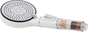Douchekop ad alta pressione con 5 modalità e filtro d'acqua per sistemi di trattamento dell'acqua universali (bianco)