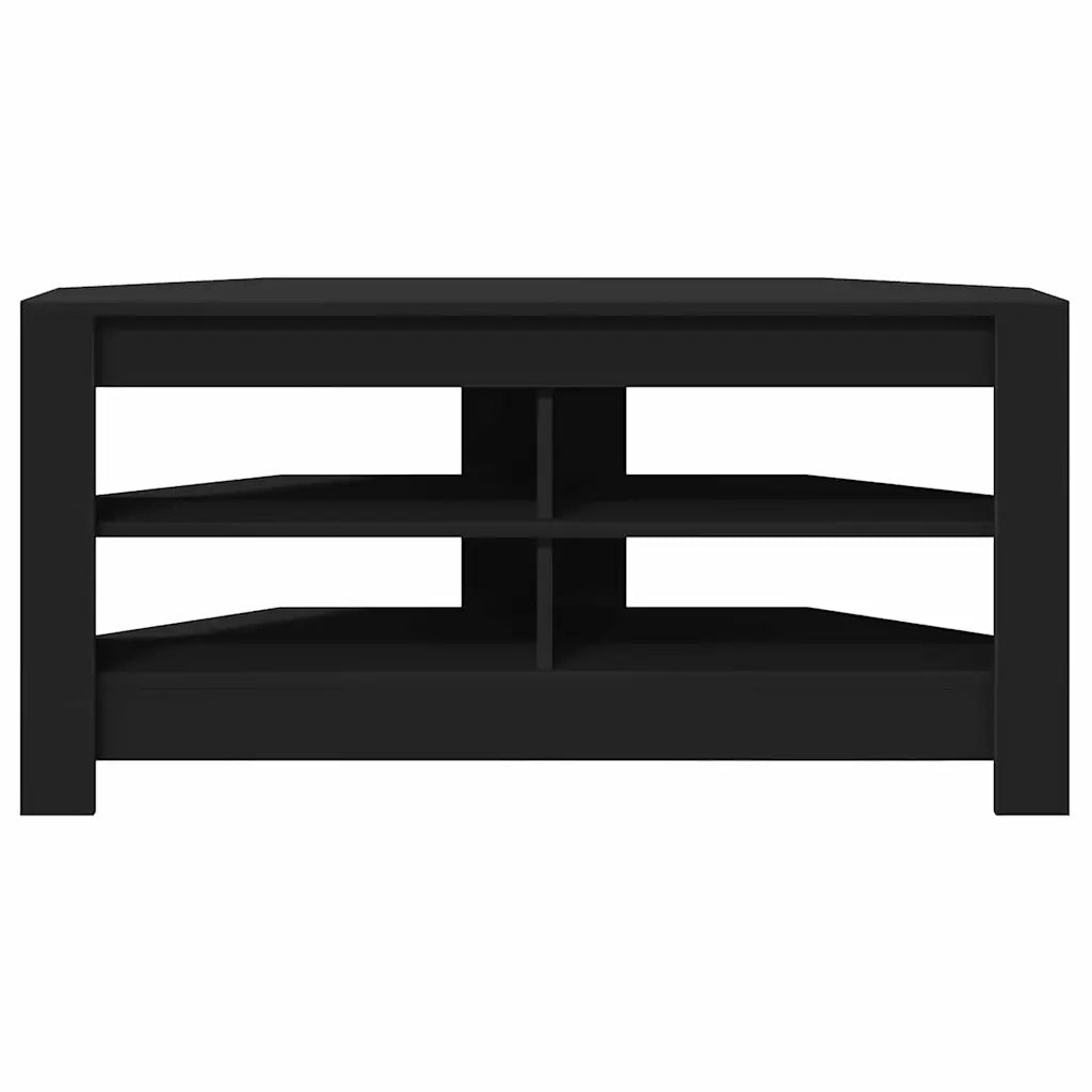MobileTVAngolare Nero 102 x 40,5 x 45 cm Legno multistrato