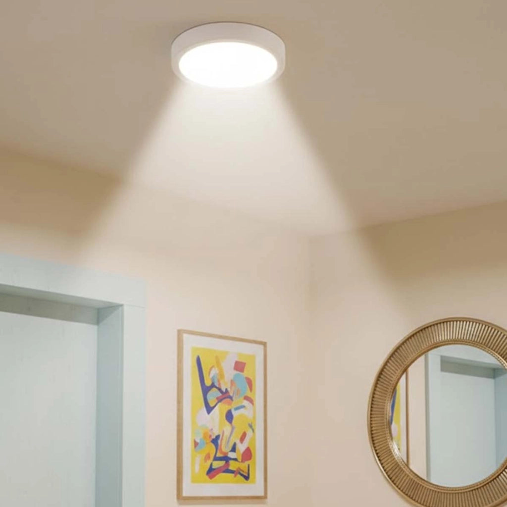 Pannello Luminoso LED Formato Rotondo 18W 220×220mm Design Ultra Sottile ed Elegante Bianco Avizar