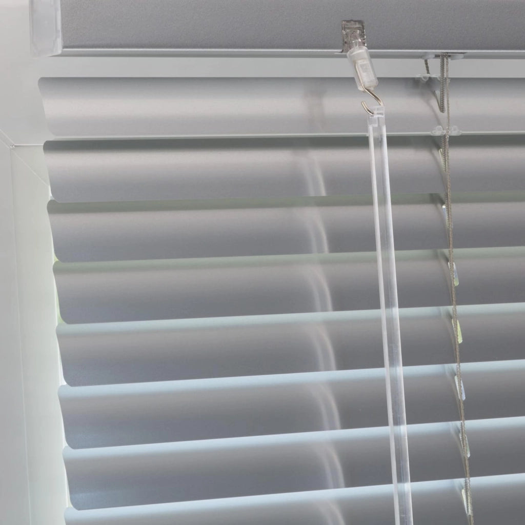 Veneziana PVC Vari Colori Lamelle Regolabili Varie Misure Privacy Protezione Solare Casa Ufficio Misura : 50 x 160 , Colore: Bianco