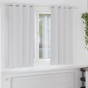 Tende Blackout con Anelli 2 pz Grigio Chiaro 175 x 140 cm 4107349