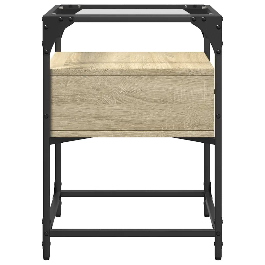 Comodino | Armadio da Notte | Mobiletto da notte Rovere Sonoma 40x40x55 cm in Legno Multistrato