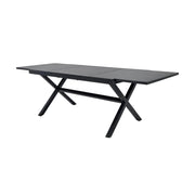 Tavolo da giardino allungabile in alluminio, 240cm, antracite