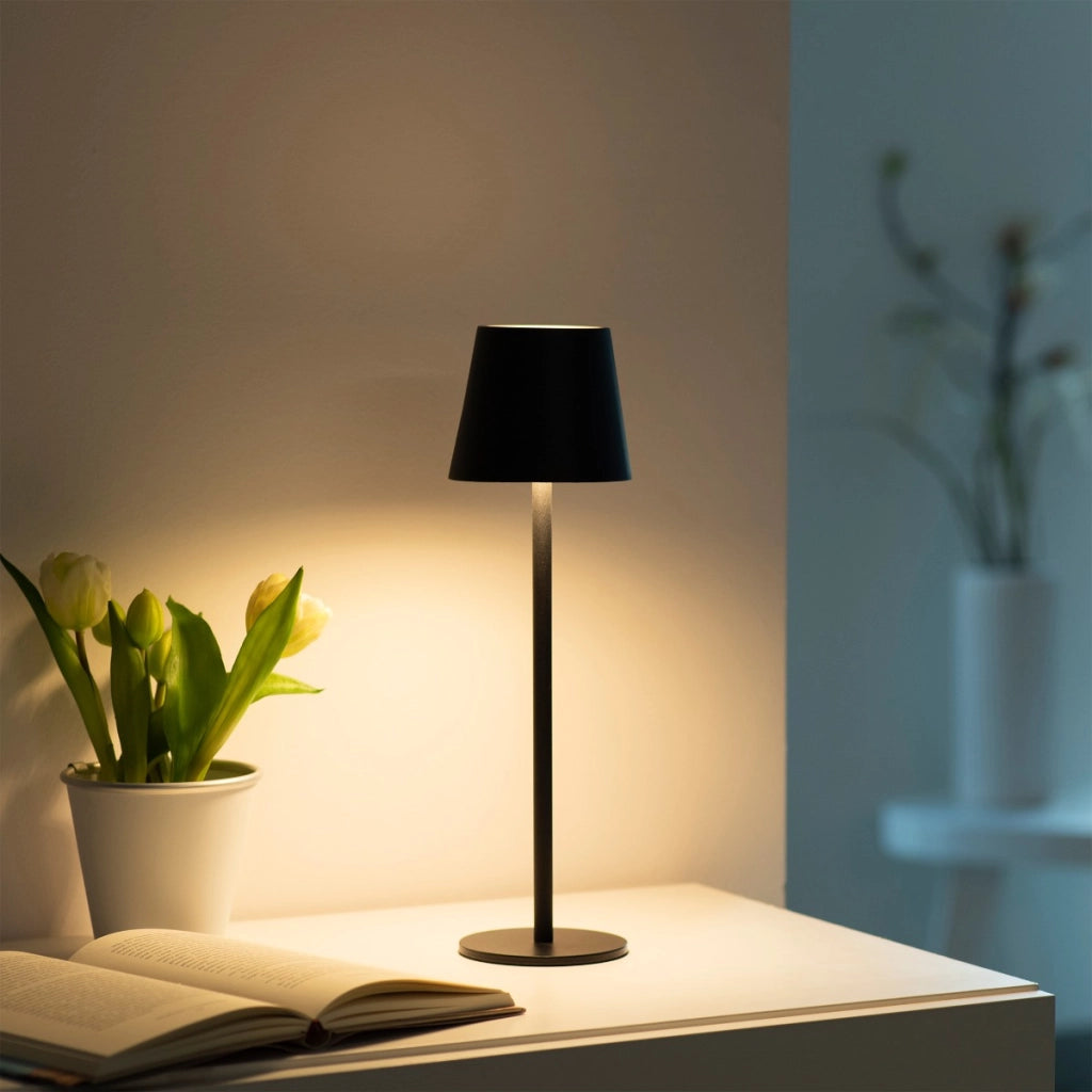 Lampada da tavolo esterno LED 3W IP54 nera Leuchten