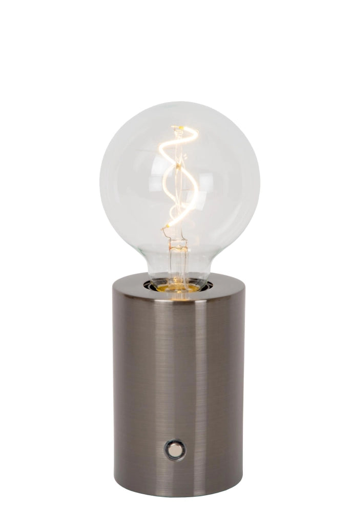 Lampada da notte LED dimmerabile VIVO Lucide grigia