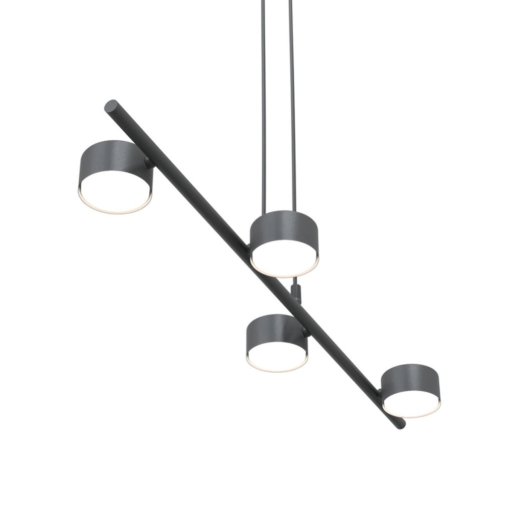 Lampada a sospensione SORA in acciaio nero opaco