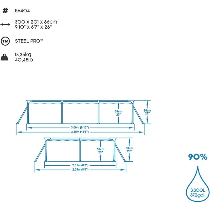 Piscina Bestway Steel-Pro 300