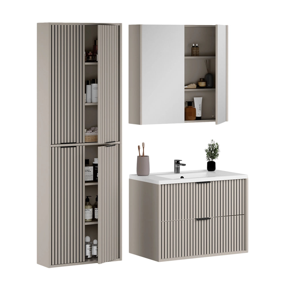 Vicco Set di mobili da bagno Cachemire 4 parti