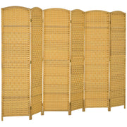 Tavolo pieghevole ¨C Minimal ¨C legno naturale, 6 pannelli, intreccio