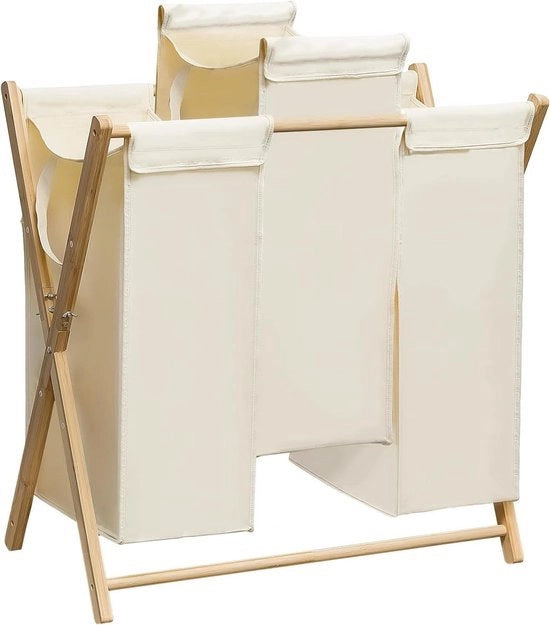 Cestino per la lavanderia - 3 cassetti e 2 tasche rimovibili - bagno camera da letto soggiorno